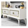 Mobilje TV Hannah Home Arel - White, Gold WhiteGold