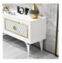 Mobilje TV Hannah Home Arel - White, Gold WhiteGold