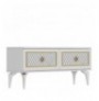 Mobilje TV Hannah Home Arel - White, Gold WhiteGold