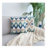 Set Mbulese Jasteku Aberto Design Beach House Punch Pillow Set Cover Turquoise Grey Navy Blue