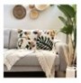 Set Jasteku Aberto Design Flores Punch Pillow Set With ?nsert Mustard Dark Grey Powder Pink Green Sea Green