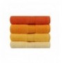 Set peshqir duarsh (4 Pc) L'essentiel Rainbow - Yellow Light Orange