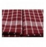 Set peshqir kuzhine ( 10 Pc ) Hermia Küp - Claret Red White