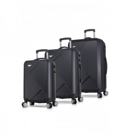 Suitcase Set (3 Pieces) Lucky Bees Diamond - MV8008 Black