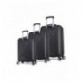 Suitcase Set (3 Pieces) Lucky Bees Diamond - MV8008 Black