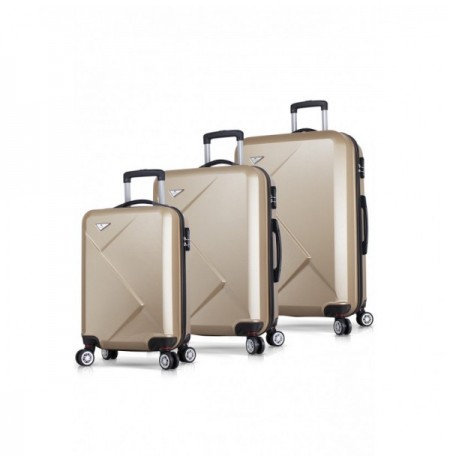 Suitcase Set (3 Pieces) Lucky Bees Diamond - MV6790 Gold