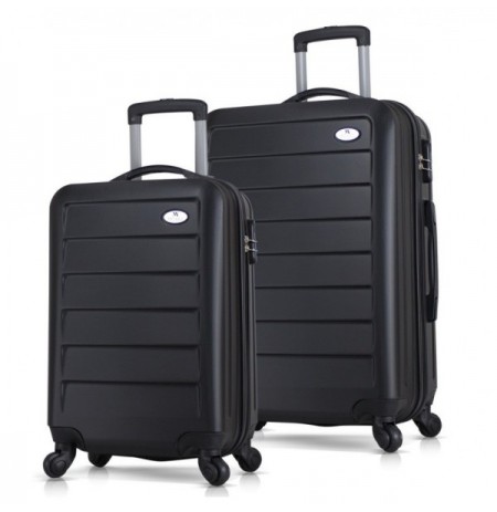 Suitcase Set (2 Pieces) Lucky Bees Ruby - MV8084 Black