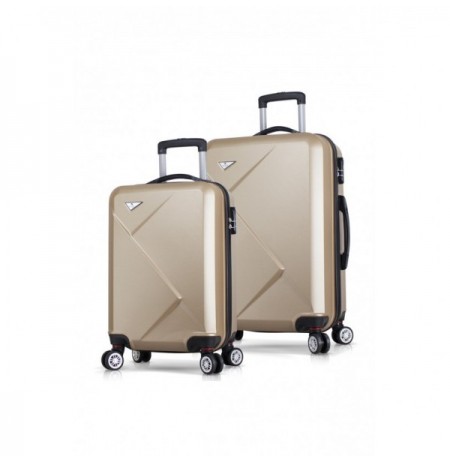 Suitcase Set (2 Pieces) Lucky Bees Diamond - MV6868 Gold