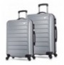 Suitcase Set (2 Pieces) Lucky Bees Ruby - MV4797 Grey