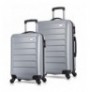 Suitcase Set (2 Pieces) Lucky Bees Ruby - MV4773 Grey