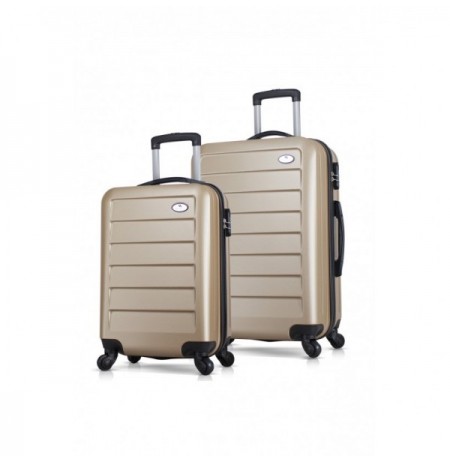 Suitcase Set (2 Pieces) Lucky Bees Ruby - MV6370 Gold