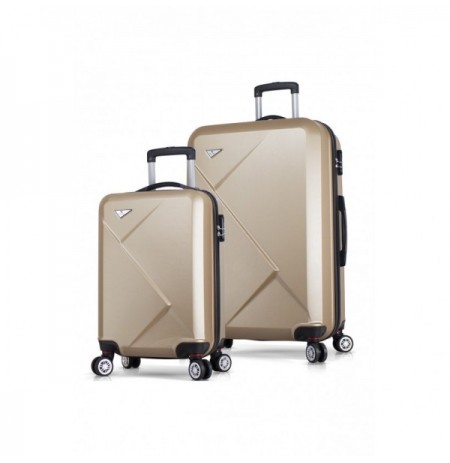 Suitcase Set (2 Pieces) Lucky Bees Diamond - MV6936 Gold