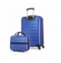 Suitcase Set (2 Pieces) Lucky Bees Ruby - MV1574 Blue