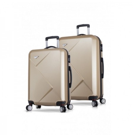 Suitcase Set (2 Pieces) Lucky Bees Diamond - MV7001 Gold