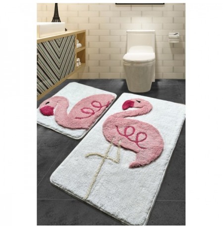 Set tapet banjo ( 2 Pc ) L'essentiel Pink Flamingo Multicolor