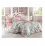 Double Duvet Cover Set L'essentiel Alanur - Pink Turquoise Green