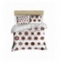 Double Duvet Cover Set L'essentiel 429 BrownWhite