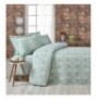 Double Quilted Bedspread Set L'essentiel Pure - Water Green Sea GreenWhite