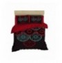 Double Quilt Cover Set L'essentiel 462 RedBlackMint