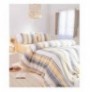 Double Quilt Cover Set L'essentiel Viento - Yellow GreyEcruYellow