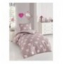 Single Duvet Cover Set L'essentiel Herz - Dusty Rose Dusty RoseWhite