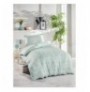 Single Duvet Cover Set L'essentiel Pure - Green GreenWhite