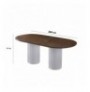 Dining Table Hannah Home LI - 931 WalnutWhite