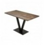 Dining Table Hannah Home Sun Table - Walnut WalnutBlack