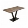 Dining Table Hannah Home Sun Table - Walnut WalnutBlack