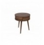 Side Table Hannah Home Yuvarlak - Walnut Walnut