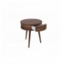 Side Table Hannah Home Yuvarlak - Walnut Walnut