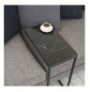 Side Table Hannah Home Callen - Black Marble BlackWhite