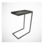 Side Table Hannah Home Callen - Black Marble BlackWhite