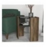 Side Table Hannah Home Marbel WalnutGreyBlack