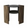 Side Table Hannah Home Marbel WalnutGreyBlack