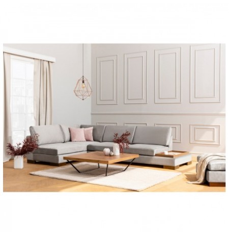 Divan kendor Hannah Home Tulip Majtas Me Pupe - Light Grey