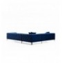 Divan kendor Hannah Home Como Djathtas - Navy Blue