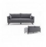 Divan 3-vendesh me hapje Hannah Home Bella - Grey