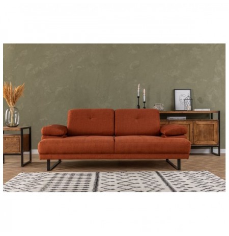 2-Seat Sofa-Bed Hannah Home Mustang - Orange