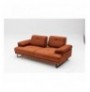 2-Seat Sofa-Bed Hannah Home Mustang - Orange