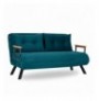 Divan 2-vendesh me hapje Hannah Home Sando - Petrol Green