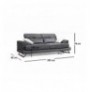 Divan 2-vendesh Hannah Home Frido Anthracite