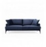 3-Seat Sofa Hannah Home Papira 3 Seater - Navy Blue Navy Blue