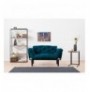 Divan 2 vendesh me hapje Hannah Home Nitta - Petrol Blue