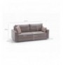 3-Seat Sofa-Bed Hannah Home Ece - Cream Cream