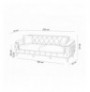 Sofa-Bed Set Hannah Home Marta-TKM06-Yellow Yellow