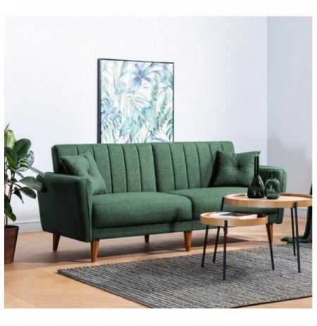 Divan 3-vendesh me hapje Hannah Home Aqua-Green