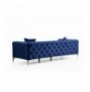 3-Seat Sofa Hannah Home Como - Navy Blue Navy Blue