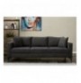 3-Seat Sofa Hannah Home Berlin - Anthracite, Black AnthraciteBlack