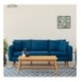 3-Seat Sofa Hannah Home Sofia-Dark Blue Dark Blue